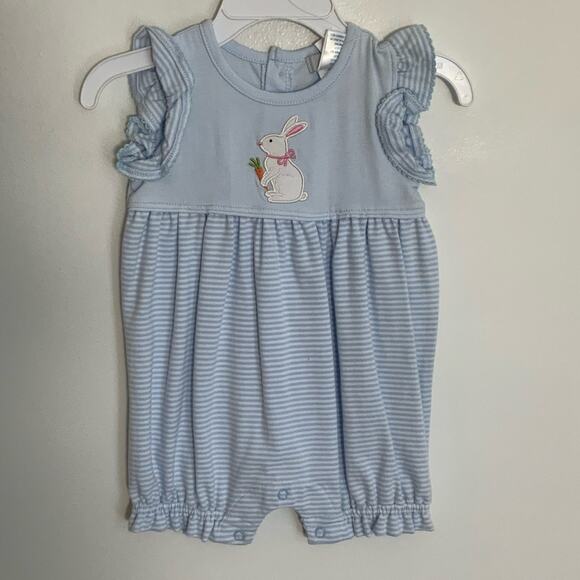 Ishtex‎ Bunny Applique Girl's Bubble size 6mo - Picture 1 of 4